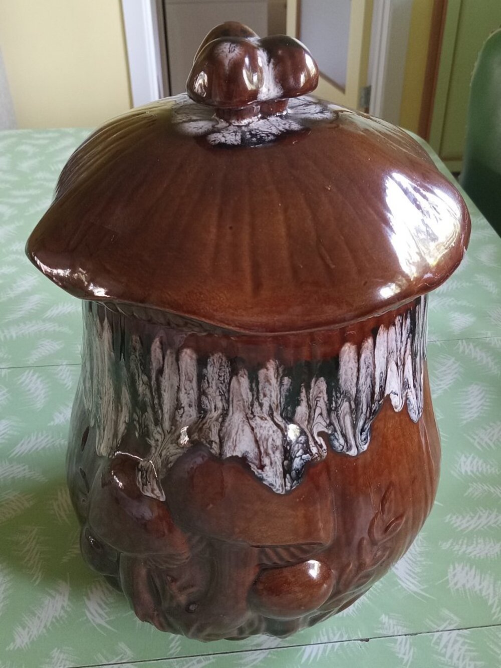 Big Vintage ceramic mushroom 1960 1970 cookie jar